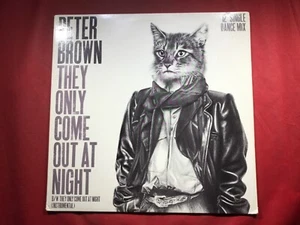 Q2-86 PETER BROWN They Only Come Out At Night .. 12” SINGLE ... PROMO .. 1984 - Picture 1 of 7