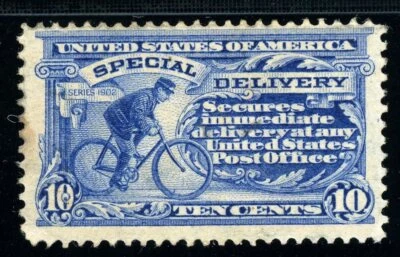USAstamps Unused FVF US 1902 Special Delivery Scott E6 OG MHR - Image 1 of 2