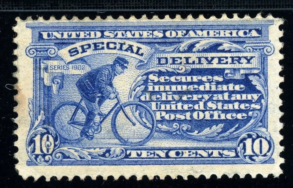 USAstamps Unused FVF US 1902 Special Delivery Scott E6 OG MHR - Image 1 of 2