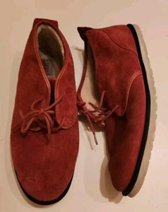 UGG Maksim Suede Chukka Ankle Boots Shoes UGGpure Wool Sheepskin Timeless Red 16 - Picture 1 of 9
