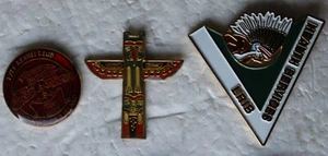 Lote de 3 insignias de evento aborígenes nativos de Canadá 24 prendedores - Imagen 1 de 1