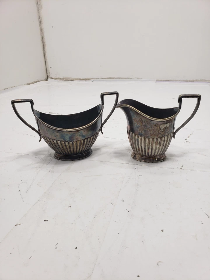 Crema y plato de azúcar Hamilton Patter vintage de plata esterlina Tiffany & Co. Foto 1 de 4