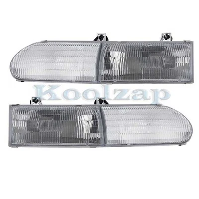 For 92-95 Taurus (except SHO) Sedan & Wagon Headlight Headlamp w/Bulb PAIR SET Foto 1 de 4