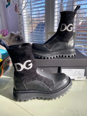 Calcetín de combate Dolce Gabbana botín para mujer talla 8.  Euro 38. Foto 1 de 4