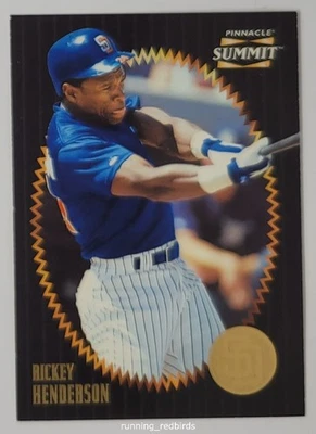 1996 Pinnacle Summit Rickey Henderson #66 HOF Padres - 10+ Items Ship FREE! - Image 1 of 2