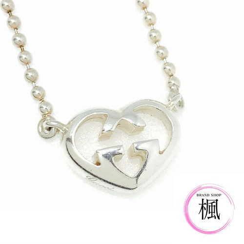 Collana Gucci cuore aperto argento ad incastro senza scatola usata