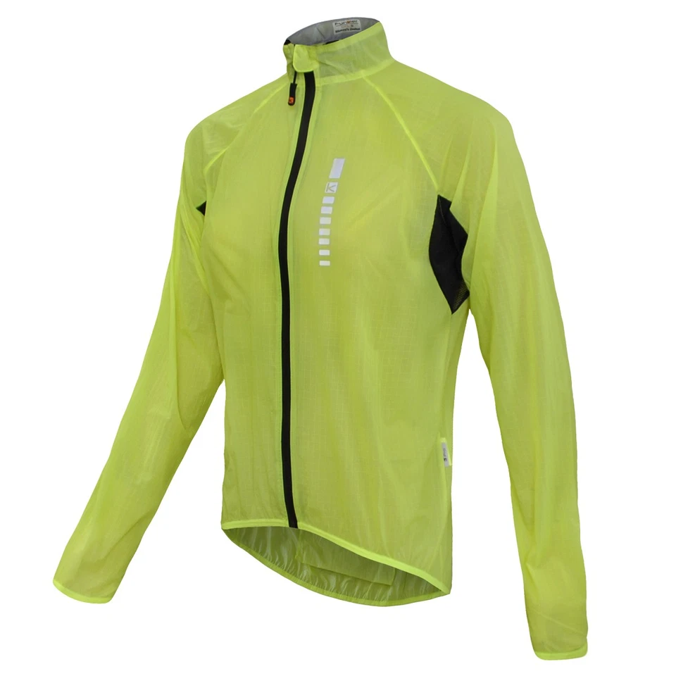 Chaqueta impermeable Funkier DryRide Pro para dama en amarillo fluo mediano Foto 1 de 4