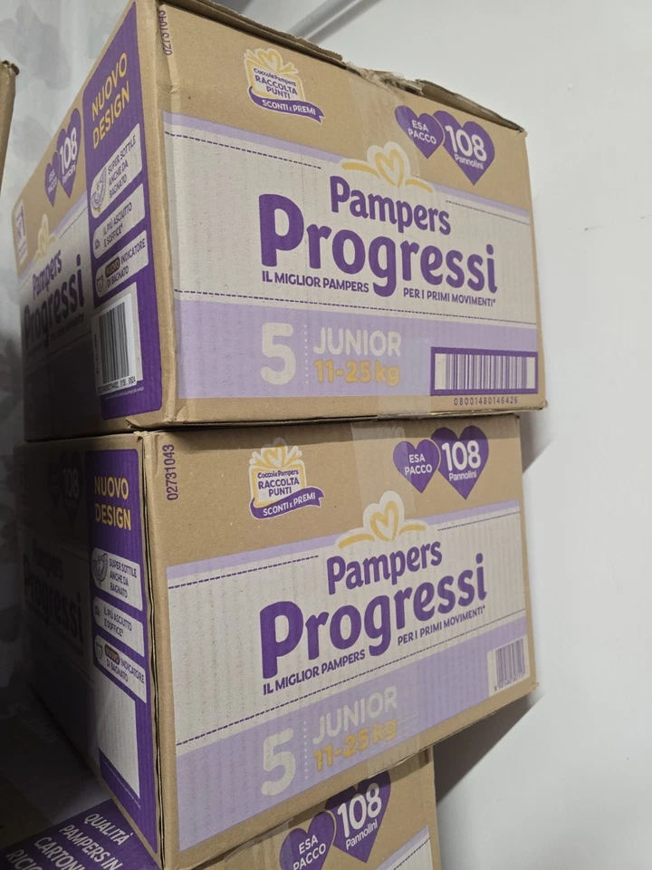Pampers Progressi Junior 114 Pannolini Taglia 5 (11-25 Kg) 5
