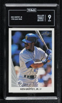 1990 Leaf Ken Griffey Jr #245 TAG 9 pátio perfeito - Imagem 1 de 3