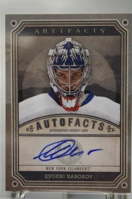 2013-14 Upper Deck Artifacts Autofacts Evgeni Nabokov #A-EN Auto - Islanders - Image 1 of 2