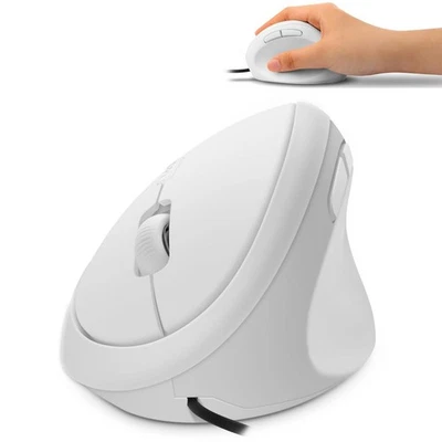 USB Wired Vertical Mouse M Size for Small Hands, Ergonomic Optical Low Noise ... - Image 1 of 4