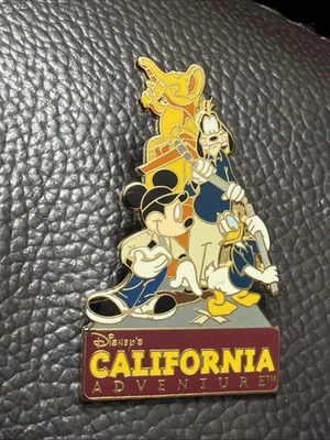 Disney 2003 California Adventure Production Crew Mickey, Donald Duck Goofy Pin - Image 1 of 2
