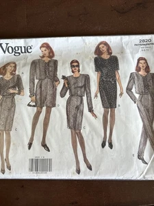 Vogue Pattern 2820 Misses Jacket, Dress, Top, Skirt, Shorts, Pants Sz 6-10 - Picture 1 of 3