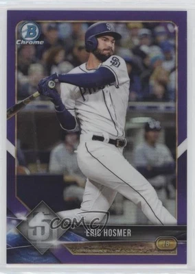 2018 Bowman Chrome Purple Refractor /250 Eric Hosmer #82 - Image 1 of 2