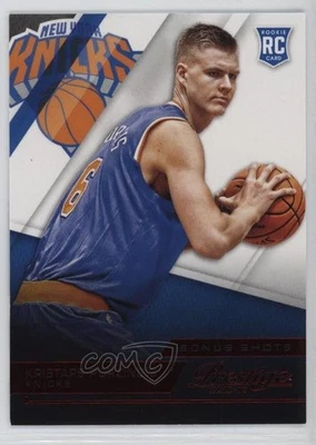 2015 Panini Prestige Rookies Bonus Shots Red /199 Kristaps Porzingis Rookie RC - Image 1 of 2