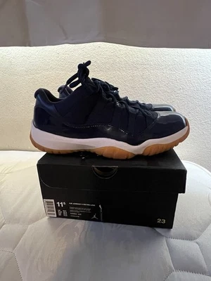 Nike Air Jordan 11 Retro Bajo Para Hombre Talla 11.5 Zapatos Azul Marino Goma Tenis 2016 Foto 1 de 4