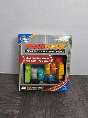 Rush Hour Traffic Jam Logic Game Cards 40 New Challenges Thinkfun - Image 1 of 3