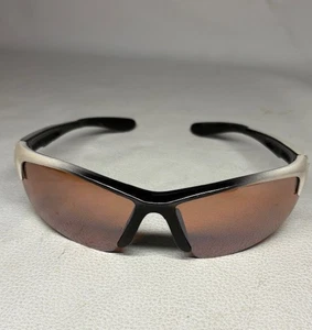MAXX Cinco Sunglasses Silver w/ Amber Lense Golfing / Biking - Picture 1 of 4