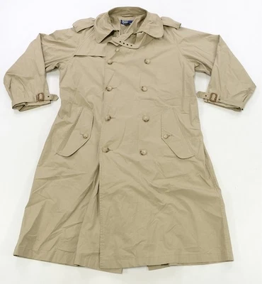 Редкий винтажный поло RALPH LAUREN двубортный подпоясанный Тренч куртка 90-х хаки S - Изображение 1 из 4