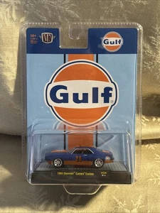 Gulf Oil 1969 Chevrolet Camaro Custom M2 Machines Die-Cast 1:64 Hobby Edition - Bild 1 von 2