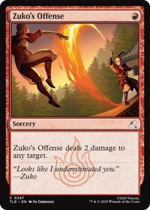 ~ Zuko's Offense ~ NM Foil ~ MTG: Avatar ~ MTG ~ - Image 1 of 1