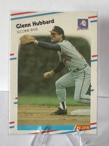 1988 Fleer - Glenn Hubbard #542 Braves - Picture 1 of 2