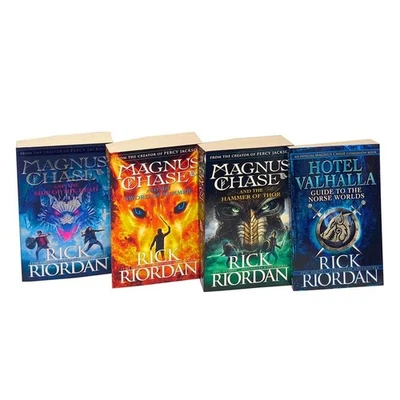 Magnus Chase and the Gods of Asgard Series 4 Book Box Set by Rick Riordan - Image 1 of 2