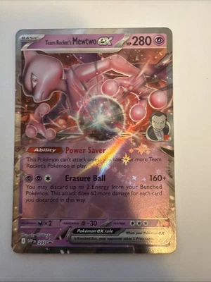 Team Rocket's Mewtwo ex 205 Sv: Scarlet & Violet Promo Cards Holo - Image 1 of 2