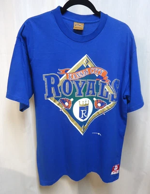 Vintage Kansas City Royals MLB Blue T Shirt Nutmeg Mills L Made in USA - Image 1 of 4