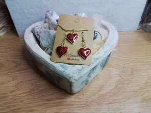 Heart Necklace and Earrings set gifts mum daughter or wife etc. - Picture 1 of 3