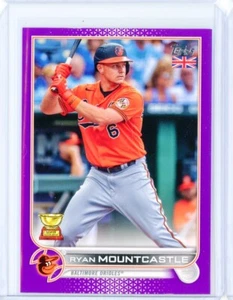 2022 Topps UK Edition RYAN MOUNTCASTLE Orioles Purple Parallel 30/50 - Picture 1 of 2