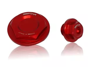 TAPPI MOTORE VOLANO MINARELLI 125 4t / FANTIC / YAMAHA / VENT / HM ROSSO - Imagen 1 de 3