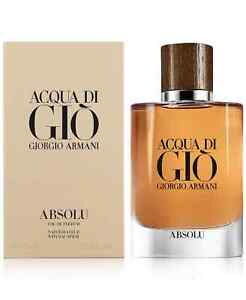 Sealed/New Giorgio Armani Men's Acqua di Giò Absolu Eau de Parfum, 2.5-oz/75ML
