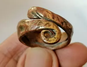 Seltener extrem alter Bronze Wikinger Ring Schlange Artefakt echt alt erstaunlich - Bild 1 von 12
