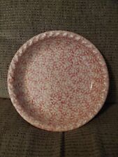 Gerald Henn Spongeware Pink Pie Plate