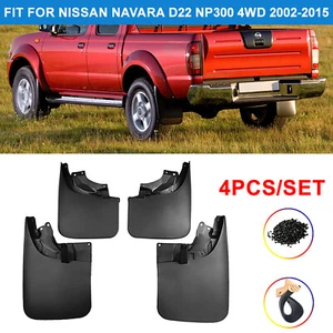 For Nissan Navara D22 NP300 4WD 2002-2015 Car Mud Flaps Splash Guards Mudguards - Picture 1 of 8