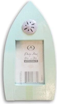 Craft Decor Nautical Boat Shaped Stand Up Photo Frame for 2.5 x 3.5 Inch - Image 1 of 4