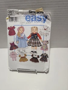 Simplicity #9381 One Size Design Your Own 18  Doll Clothes - Picture 1 of 6