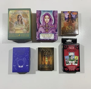 Oracle Cards & Tarot Cards Bulk Lot x 6 Akashic Tarot Keepers Of The Light - Picture 1 of 24