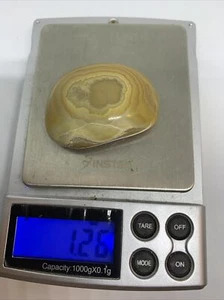 crowley ridge rock agate pattern fortified polished 1.26 Oz 1 3/4 X 1 1/4 X 3/4 - Picture 1 of 5