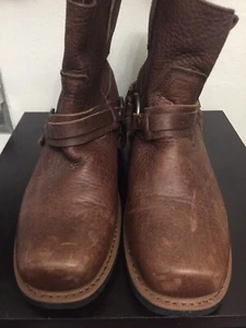 XELEMENT BROWN LEATHER MOTORCYCLE ANKLE BOOT X2907 MEN’S SIZE 10 MEDIUM - Bild 1 von 9