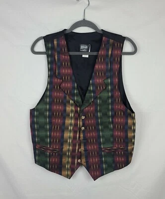 Chaleco multicolor Rough Rider by Circle T Western Cowboy Rodeo para hombre talla M Foto 1 de 4