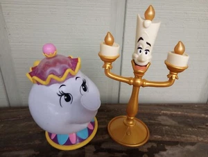 Walt Disney Die Schöne und das Biest singende Lumiere/Mrs. Potts Set/funktionstüchtig - Bild 1 von 5