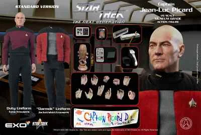 Figura 1/6 estándar EXO-6 Star Trek Next Captain Jean-Luc Picard en stock Foto 1 de 4