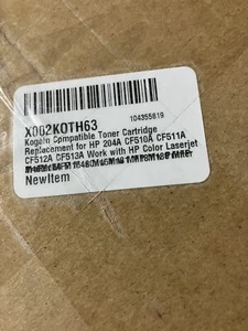 Wymiana kasety z tonerem X002K0TH63 kompatybilny z Kogain HP Laserjet 204A 4-pak - Zdjęcie 1 z 8