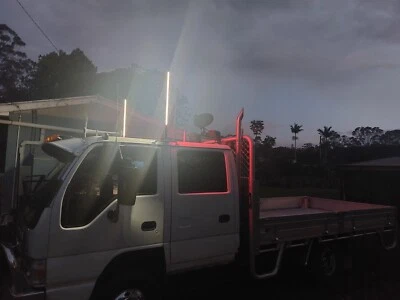 3FT White/Red LED SHOW Whip Antenna  - image 1 of 4