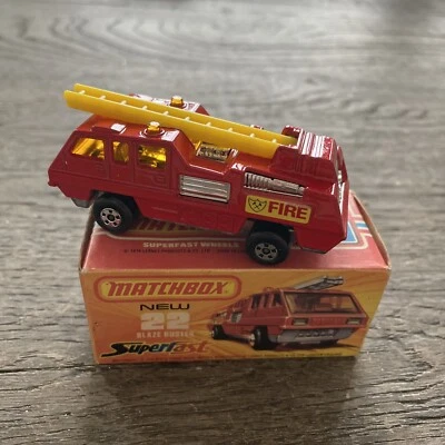 Matchbox Superfast 22 Blaze Buster 1975 Custom Crafted box Fire Truck Auctions - Image 1 of 4
