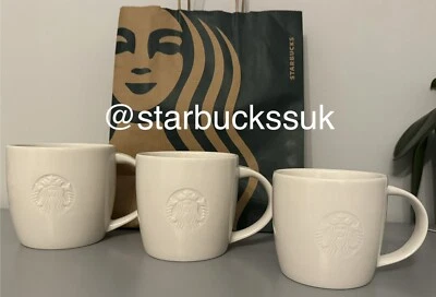 Starbucks Standard White Mermaid Coffee Mug Venti/Grande/Tall 20oz/16oz/12oz