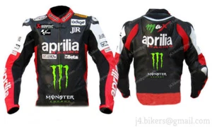 New Aprilia Monster Motorrad Racing biker Leather Jacket, MotoGP leather jacket. - Bild 1 von 3