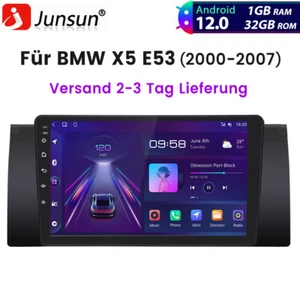 Android12.0 Autoradio Für BMW X5 E53 2000-2007 9" GPS NAVI WIFI BT RDS DAB+ 32GB - Bild 1 von 11